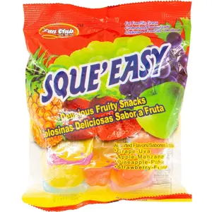 Squeeasy Fruity Sweet Snack Fruit Jelly Cups - Bag-Packed Assorted Flavors, Mango (Mangga), Lychee, Dessert Treats