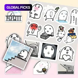 65pcs Mochi Emoji Pack Series Stickers Sticker Side Decals Decoration, Suitable for Faith Based Designs Such As Scrapbooks, Diaries, Laptops, Water Bottles, Cars, Etc., with Positive Messages As Gifts Car Decorative Sticker #GLOBAL PICKS
