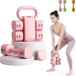 4-in-1 Adjustable Dumbbell Set , 22LBS/11LBS Hand Weights for Women, 1s-Adjust Dual-Stable Dumbbell Set for Women Home Gym & Outdoor equipment wide grip safety guarantee fit Dumbbell Barbell Set Coated Cast Iron Kettlebell Powder Dumbbell Weight Set free