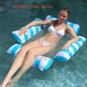 Pool Floats，Inflatable Pool Hammocks，Portable Pool Float for Adults，Pool Floats Adult Lounge Chair，Pool Float Raft for Summer Relaxing & Travel，Floating Chair for Party Summer Water Beach Lake Fun，Father's Day Gifts，TikTokShopSummerTurnup