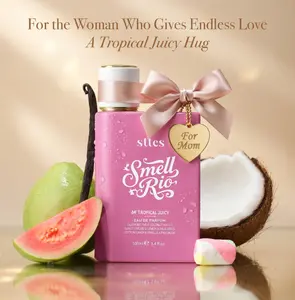 Sttes Perfume 408# TROPICAL JUICY Eau De Parfum 100ml Guava Nectar Vanilla Cotton Candy Long Lasting Refreshing Scent for All Occasions