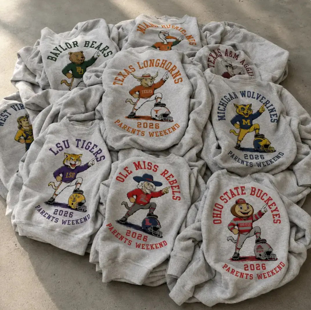 [Sale 50% Off] Vintage Mascot All Team College Football Unisex Sweatshirt in Ash Color, Back To School University Graphic Tee Shirt, Game Day Football Outfit Shirt, Gift for Football Fans, Football Apparel