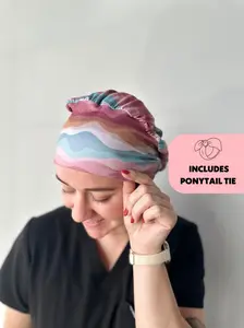 DuoStyle Scrub Hat - Sedona Waves