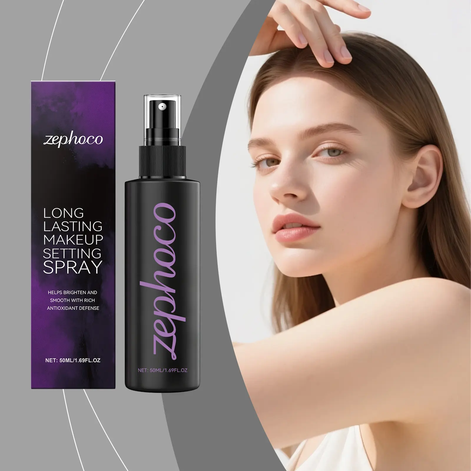 Make-Up Setting Spray Mattifying Waterproof Sweatproof Long-Lasting Oil Control Refreshing Moisturizing Brightening Fixer Spray