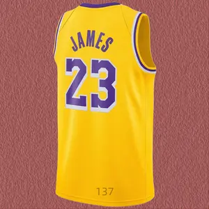 Classic-Design stitched Basketball Jerseys Gold shirt Eye-Catching CV