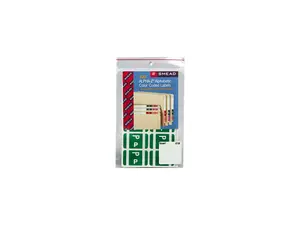 Smead 67186 Alpha-Z Color-Coded Second Letter Labels, Letter P, Dark Green, 100/Pack