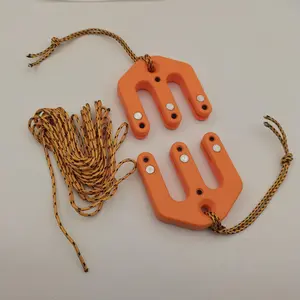 Portable Ultra-Light Nylon Gear Pulley Block System, Compact Mini Pulley Wheel Set for Hunting Camping Outdoor Lifting