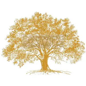 Redesign with Prima Kacha Decor Transfers® Gold Foil - Growth - total sheet size 18"x24", cut into 2 sheets  rub-ons