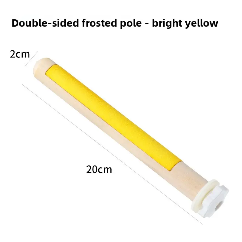 Double-sided frosted stand pole - light yellow