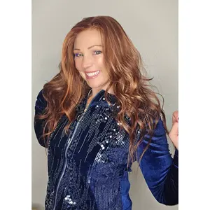 CARKIRA Erica Auburn with Copper Highlights 13x4 Lace Front Wig Heat Friendly