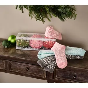 Complliments Set of 3 Cozy Holiday Gifting Socks