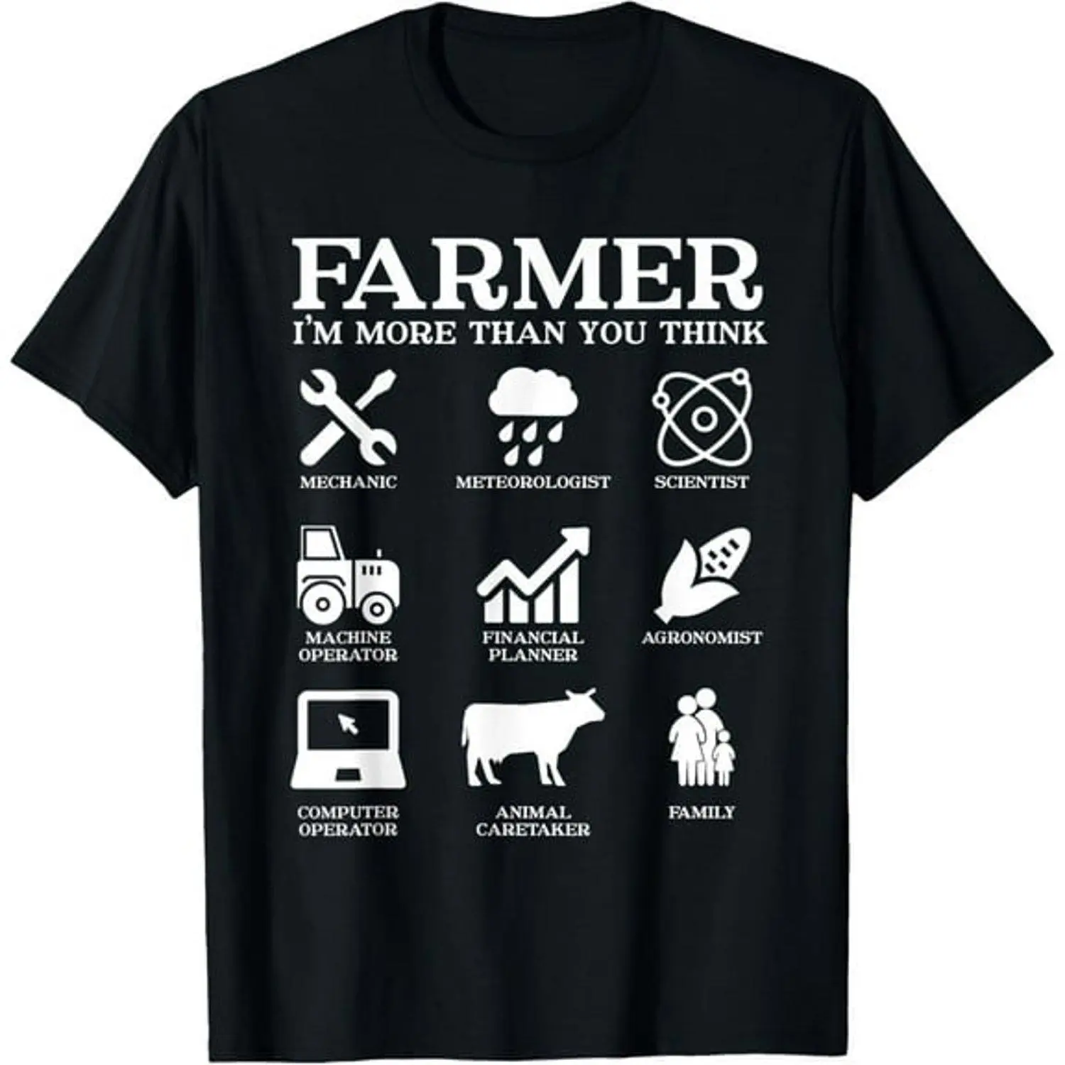 Farmer Gift Idea Farming Agriculture Patriotic Farmer T Shirt Unisex Graphic Tee Country Farm Life Casual Classic Fit Comfortable Rural Workwear Shirt