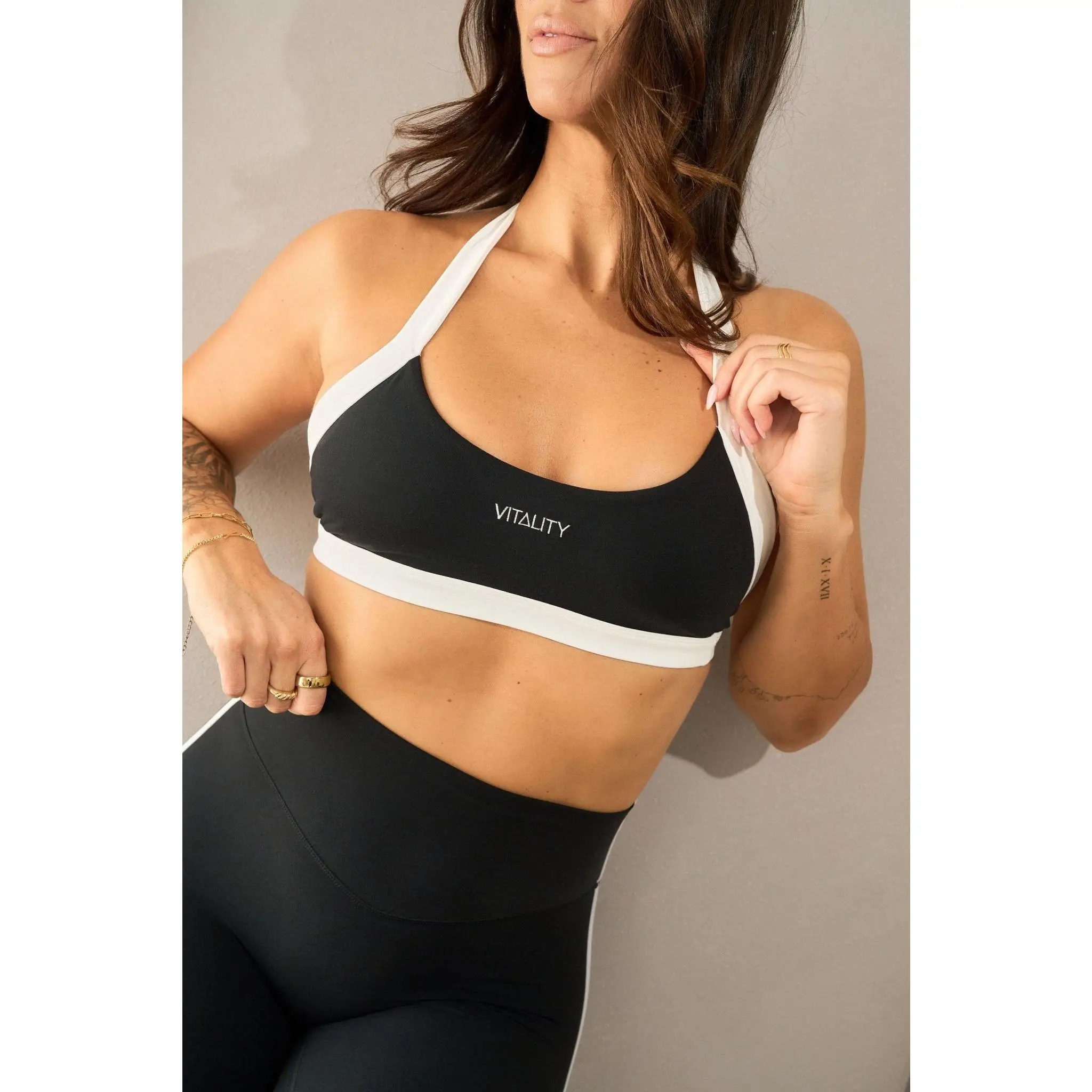 Cloud II™ Mini Halter Bra - Midnight Contrast