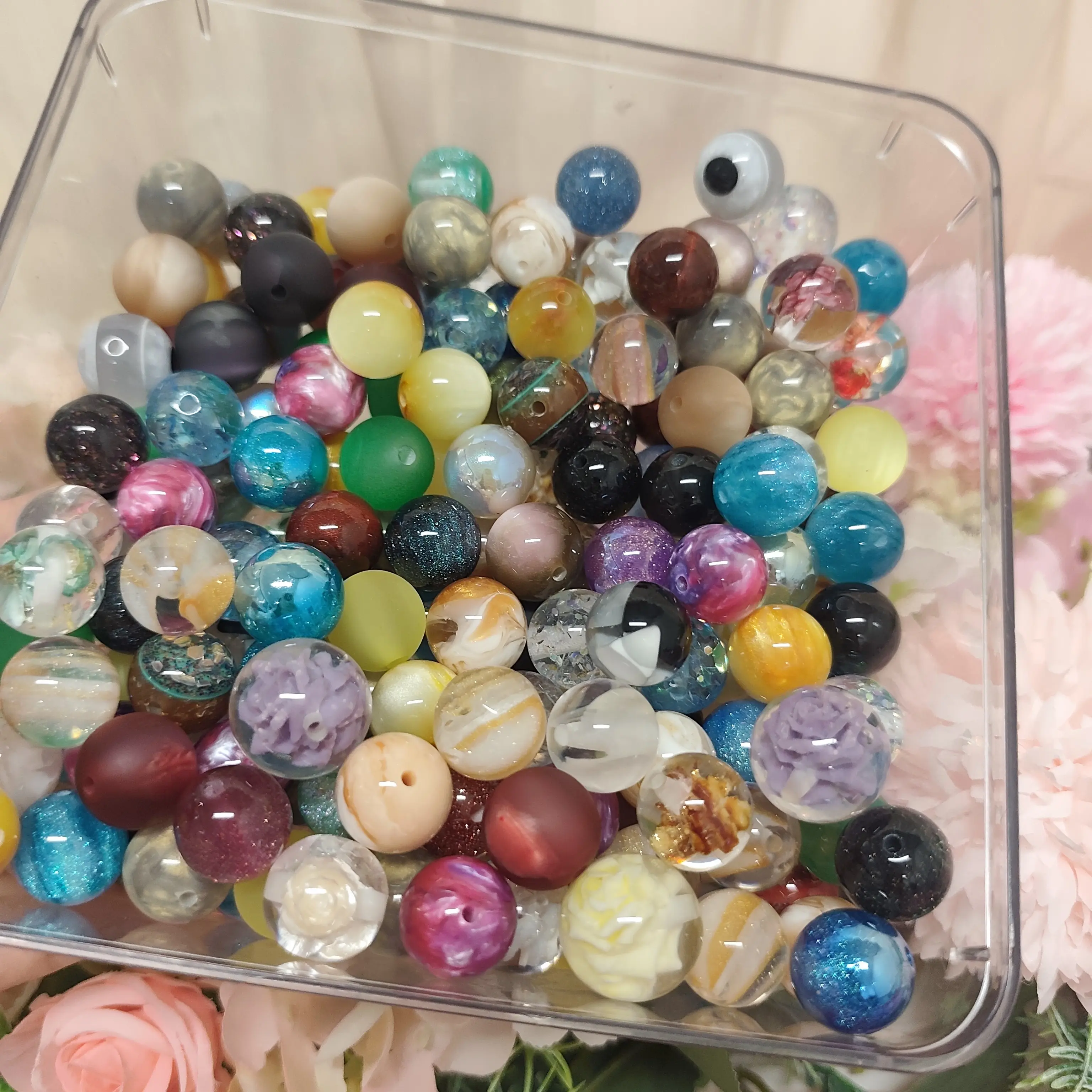 Sage(10638)gc.A29-Luxury Resin Beads for Pen and Phone Chain