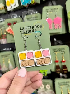 Lunch tray earrings