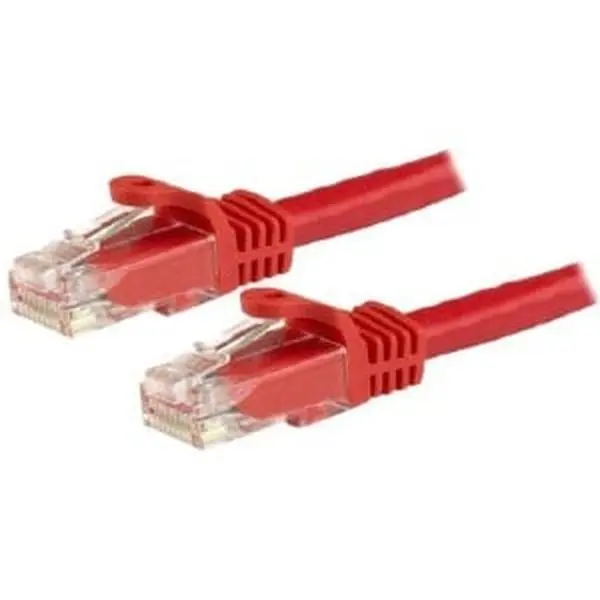 Startech N6PATCH12RD Standard 12 ft. CAT6 Patch Cable with Snagless RJ45 Connectors, Red for Laptops & Office Users