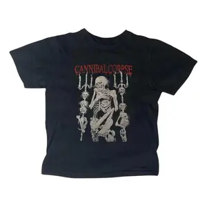 Vintage Cannibal Corpse Baby Tee, Gothic Emo Girl Tops, Y2k Top Women Streetwear, Women Fitted T-Shirt, Grunge 2000s, Retro Baby Tee, Gift For Her
