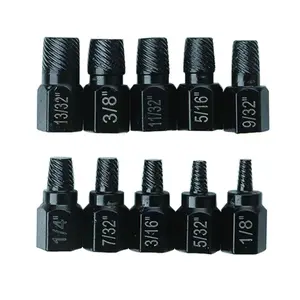 10Pcs Screw Bolt and Nut Extractor Kit Alloy Steel Damaged Screw Remover Set  Removal Screws Bolt Extraction Sleeve Removal Tool Hand Tools