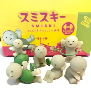 Smiski Mini Figure Exercising Sunday Series | Surprise Blind Box Toy | Cute Standing Collectible | Fun Desk & Shelf Decor Gift