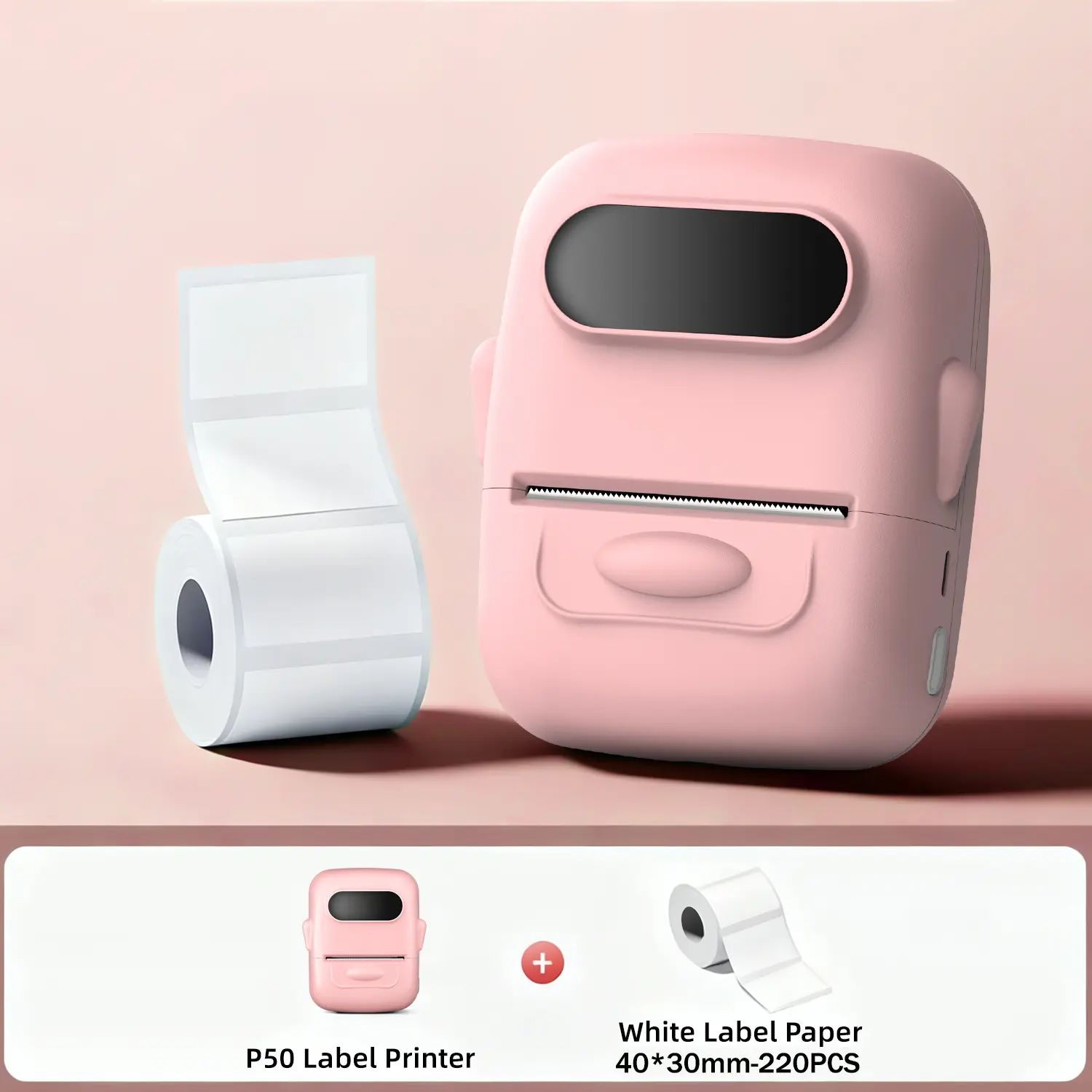 Pink+ White Label Paper