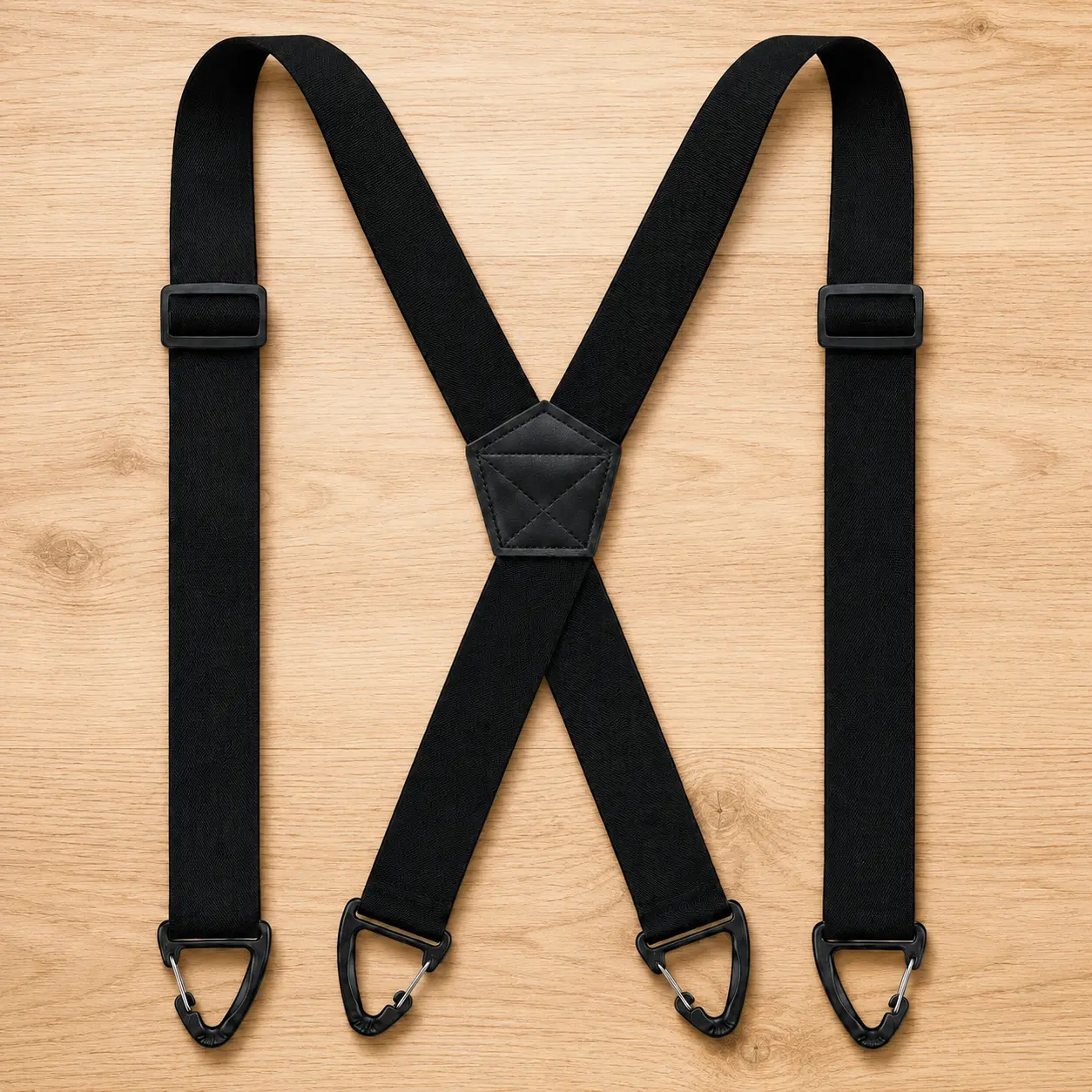 X Adjustable X Back Suspenders 1.5 Inch Heavy Duty Work Suspenders for Men Women, Elastic Clip-On Straps for Warehouse Moving Driving Outdoor Work
