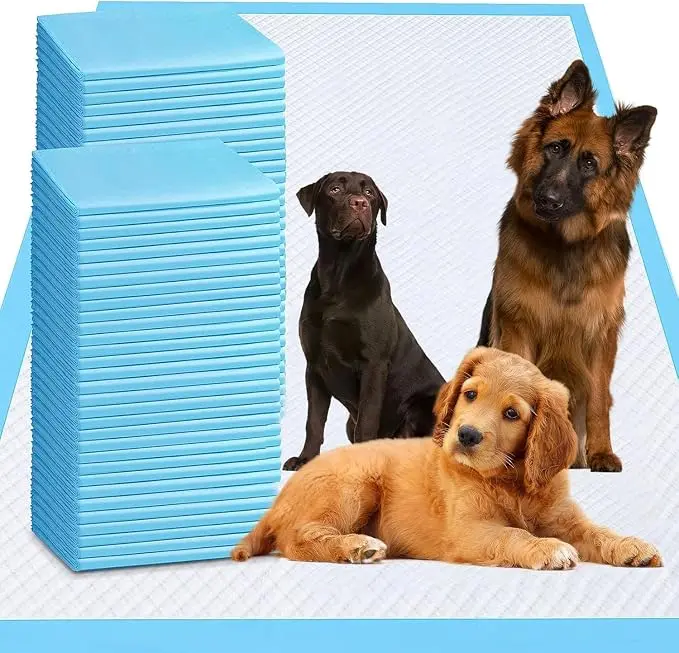XL Dog Pee Pads, Universal Fit Pet Supplies for Dog Litter Training, Cleanup Ease