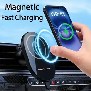 Car Magnetic Fast Charging, Wireless Charging, Electronic Smartphone Charger Car Air Vent Mobile Phone Holder For IPhone 12-15 Pro/Plus/Max Samsung Xiaomi, Car Gadgets