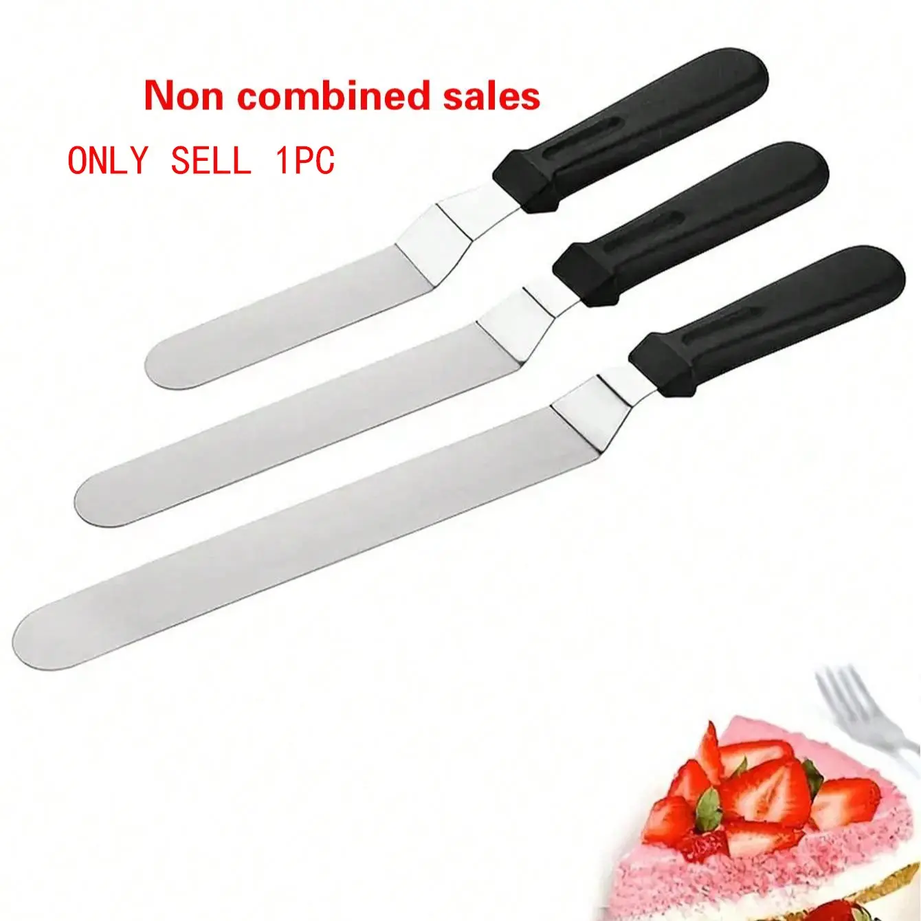 Stainless Steel Cake Decorating Spatula, Long Handle Offset Spatula for Baking, Pastry Decorating Tool, Kitchen Baking Accessory, Baking Tools