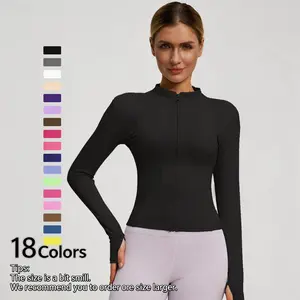 Zip-Up Athletic Jacket - Lightweight Women's Sports Jacket-Slim Fit Stretchy Polyester Fabric for Workouts & Casual Wear - Available in - Activewear for Women Fitness Jacket shaping jacket bbljacket