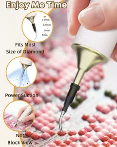 Electric Diamond Painting Pen Cordless Diamond Art Vacuum Pen Rechargeable with 2-stage Adjustable Suction Mode for Adults  Complete Accessories