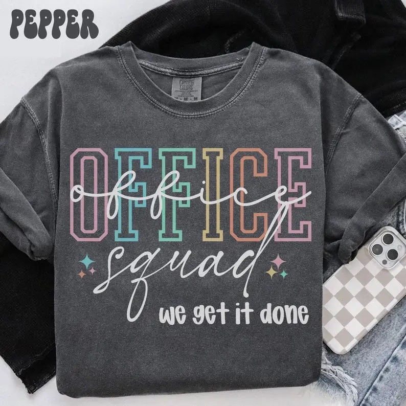Comfort Colors Front Office Squad Shirt, School Office T-Shirt, Secretary Tee, Administrative Assistant, Staff Appreciation, Back to School