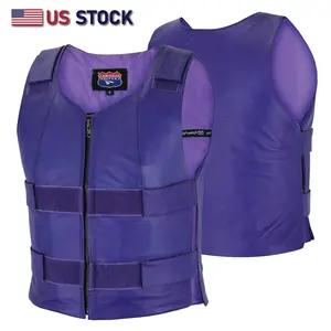 Passionate Purple Women bold style Leather Motorcycle Vest-bikers Club Comfort Womenswear Riding Jacket Protective Gear