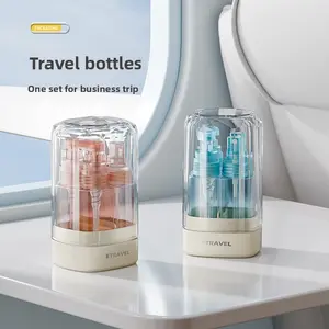 Portable travel dispensing bottles, multifunctional vacuum spray bottles, vacuum storage silicone bottles for lotion, small fine mist spray bottles