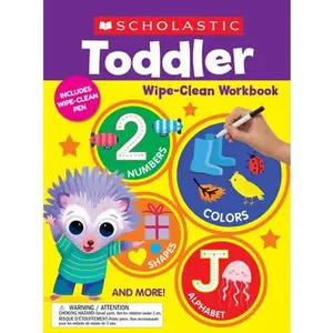 Scholastic Toddler Wipe-Clean Workbook -- Scholastic Teaching Resources - Paperback