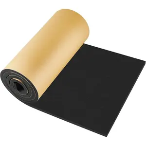 1 count 78 x 16 x 1/2 Inch  Marine  Roll Closed Cell Rubber with Adhesive Insulation Sheets Lightweight Single Sided Tape Water Weather Resistant for Craft