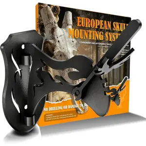 European Deer Skull Mount Hanger, Upgraded Adjustable Euro Deer Skull Mount for Hanging and Displaying Taxidermy Deer Euro Mounts & Other Skulls (Medium)