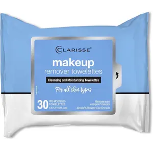 Clarisse Make-Up Remover Towelettes, 30 Count Makeup
