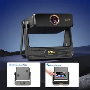 XBJ A5 PRO Super Projector with WiFi & Bluetooth, ElectricFocus & Auto Keystone Native 1080P, Portable forPhone, Laptop, HDMl, TV Sticks Audio HomeTheater window projector USB Speaker Game, mini projector