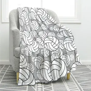 Flannel Volleyball  Gifts For Men Women, Volleyball Stuff Party Decorations For Lovers Team Gifts, Volleyballs Print Throw  Couch Bed Sofa Travelling For Grils Boys Sports blanket