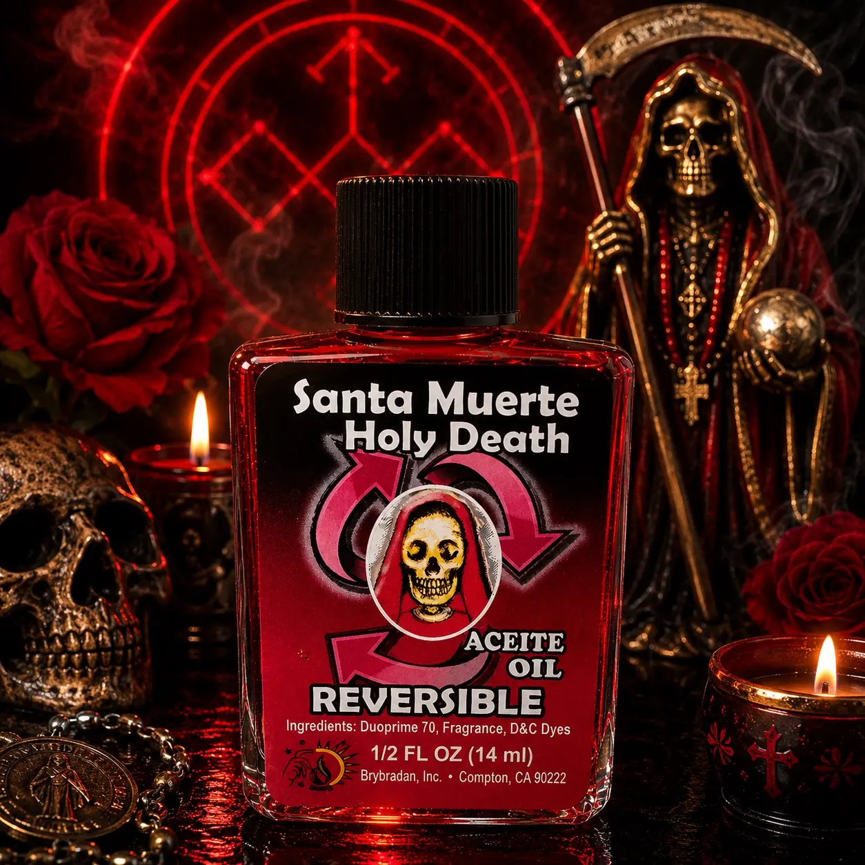 Holy Death Reversible Scented Oil - Home Fragrance for Home Care Needs