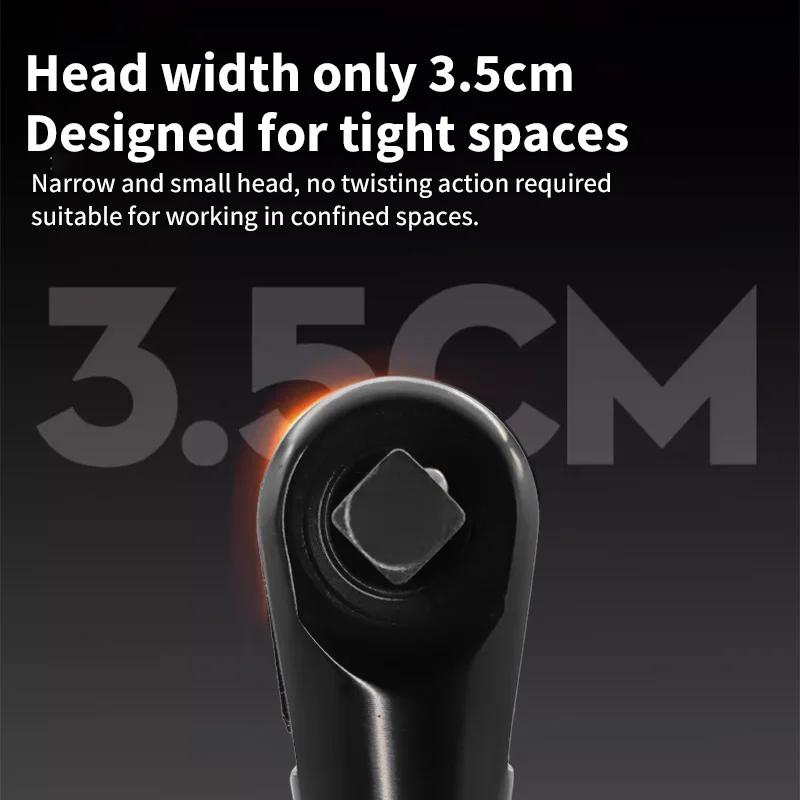 DEWALT DCF512 Brushless Variable Speed Right Angle Wrench Cordless Ratchet with LED Light & Battery Power for Tight Spaces