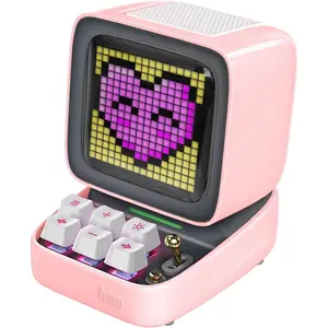 Divoom Ditoo Retro Pixel Art Game Bluetooth Speaker with 16X16 LED App Controlled Front Screen