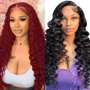 [Combo sale 28"&24"]  get 2 wig "13x4 Jerry Curly Lace Front Wigs Human Hair with Baby Hair180%DensityStraight Human Hair Wigs for Women