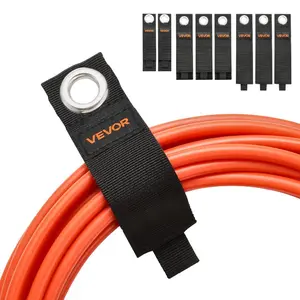 VEVOR Extension Cord Straps, 8-Pack Cable Holder Organizer, Heavy-Duty Extension Cord Hanger for Garage Organization and Storage, 52.9lbs Weight Capacity Storage Strap, Stocking Stuffer for Dad Mom
