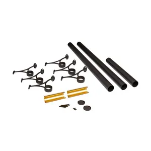 Outwater 20' Bar Foot Rail Kit - Complete Undercounter Mount Hardware and Tubing, Oil Rubbed Bronze Finish