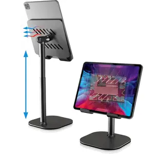 Fogger Cell Phone Stand, Fully Adjustable Foldable Desktop Phone Holder Cradle Dock Anti-Slip Base Convenient Charging Port, Fits All Smartphones For Apple Iphone 17 16 15 Samsung , Premium iPad Stand for Desk, iPad Holder, Kindle Holder Cellphone Folding