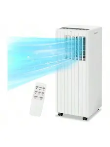Gaomon 8000BTU 110V Compact Small Footprint Standing Portable Air Conditioner - Ac for Bedroom, Home Office, with Remote, LED Panel, 3-in-1 Mode, Quiet, 24H Timer, Sleep Mode, Dehumidifier, Cools Up to 350 Sq.Ft
