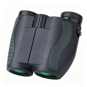 High Definition 10x25 Compact Binoculars, 16.5mm Large Eyepiece, BAK4 Prism, FMC Green Coated Lens, IPX5 Waterproof Fogproof Binoculars for Bird Watching, Hunting, Outdoor Activities, High Definition Binoculars