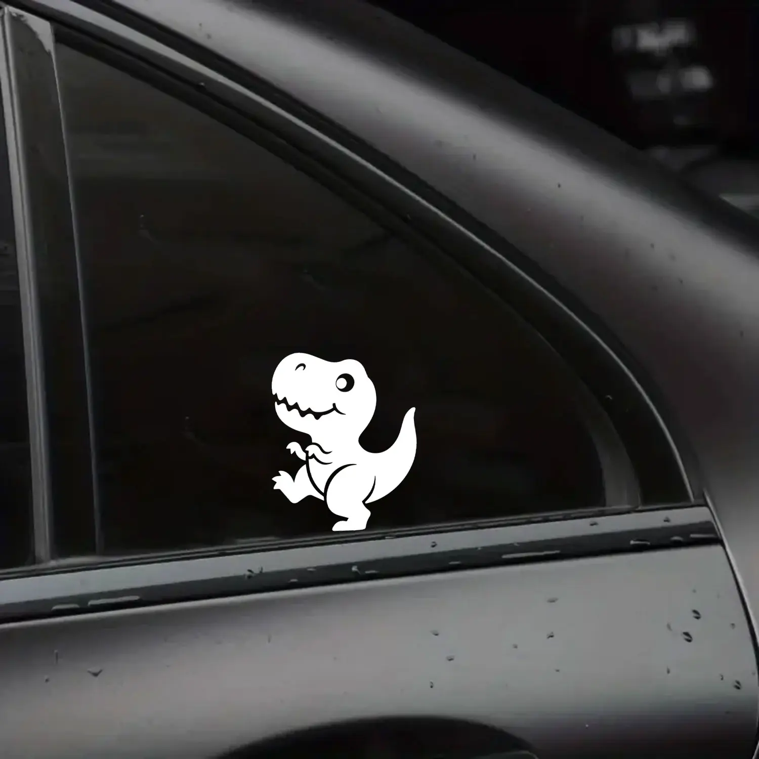 Cute Dinosaur Vinyl Sticker, Cartoon Dino Car Decal, Funny T-Rex Window Sticker, Laptop Water Bottle Vinyl Decal, Cute Animal Auto Accessories