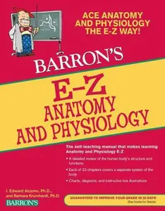 USED-Barron's E-Z Anatomy and Physiology by Krumhardt, Barbara (Paperback)